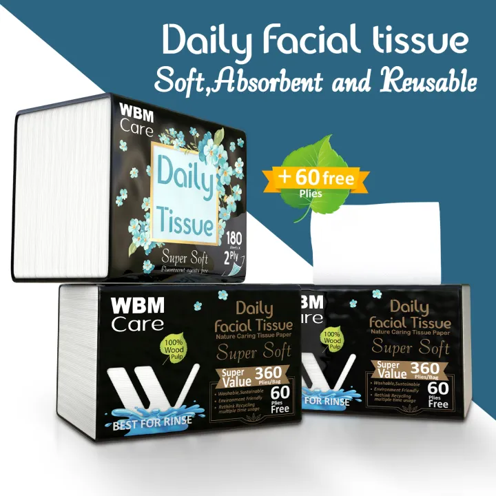 Pack%20of%206%20WBM%20Care%20Daily%20Facial%20Tissue%20Paper%20-%20180%20Sheets%20%7C%20Tissue%20Box%20-%20Image%204