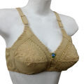 Chikan Embroidery Non-Padded Cotton Bra for Women | Adjustable Straps, Full Coverage | Sizes 32-50 (B & C Cups) Non-Wired Brassiere | Classic Cotton Bras for Women's. 