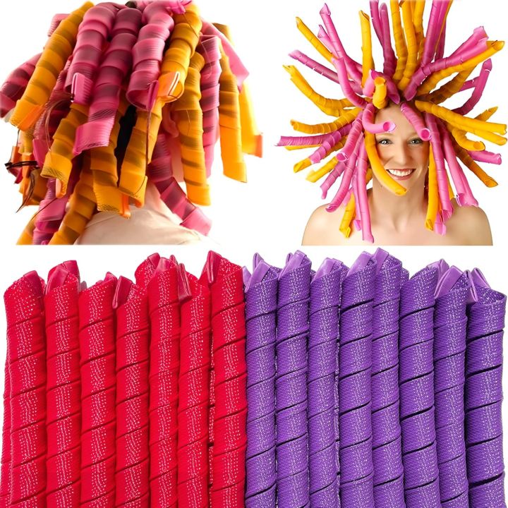 Leverage Hair Curler Hair Curlers No Heat Hair Curler Styling Kit Magic Hair Rollers Hair Styling Rollers Tools Spiral Hair Rollers.