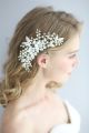 Wedding Hair Accessories Flowers Bridal Hair Jewelry Hair Pins Pearl Clips for Women Headpieces. 