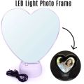 Led Magic Photo Frame mirror Imported Quality Heart shape magic mirror Heart Magic Photo Frame Mirror With LED. 