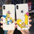 Homer Simpson Silicone Cover For Apple IPhone 13 12 Mini 11 Pro XS MAX XR X 8 7 6 6S 5 Plus SE Phone Case. 