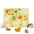 Wooden Puzzle - Farm Animals - Puzzles For Kids - Wooden Puzzles For Kids - Educational Toys For Kids - Puzzle Game - Animals Toys For Kids - Puzzle - Wooden Toys - Learning Toys For Kids - Toys For Kids - Toys For Boys - Toys For Girls. 