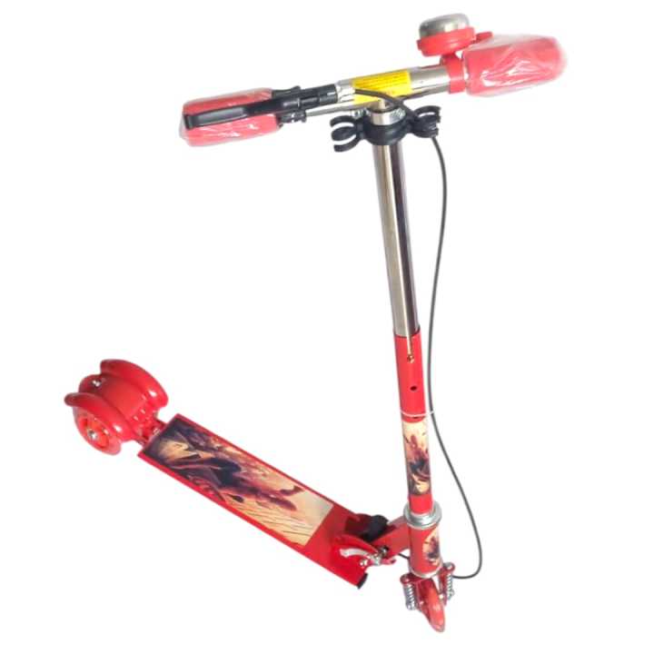 3 Wheel Kids Scooter – Foldable, Adjustable, with Bell & Brake – Available in Spiderman, Frozen, Hello Kitty, Avengers, Barbie, Ben 10 | 3 wheel scooter, kids scooter, cartoon scooter, spiderman scooter, frozen scooter, avengers scooter, hello kitty scoot