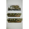 Motorcycle tenki tapa monogram fuel tank habib bike 70cc. 