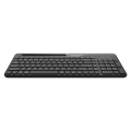 A4Tech FBK25 - NEW EDITION - QuietKey Silent Typing - Bluetooth & 2.4G Wireless Keyboard - Pairs upto 4 Devices - Smartphone Holder - Extra Color Plates - For PC, Laptop, Mobile, iOS, Android, Tablet, Smart TV, iPad. 