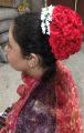 Artificial Flower Hair bun Gajra colourful flowers. 
