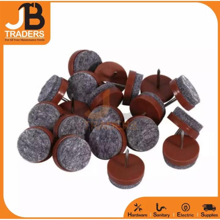 28mm 8 and 20 pcs Chair, Table & sofa Leg Floor Felt Pads Skid Glide DIY Nail Protectors