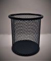 Metal Mesh Pen Container Pen Pencil Holder Organizer Cosmetic Round Pen Stand Holders Stationery Container Desk Organizer. 