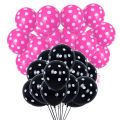 20 Red & White Polka Dots Balloons Pack For Birthday & Anniversary Decoration & Party Balloons Decoration. 