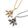 【ALLGOOD】Classic Charm Sporty Style Dumbbell Pendant Fitness Necklace Weightlifting Pendant Necklaces For Male Men Fitness Enthusiast. 