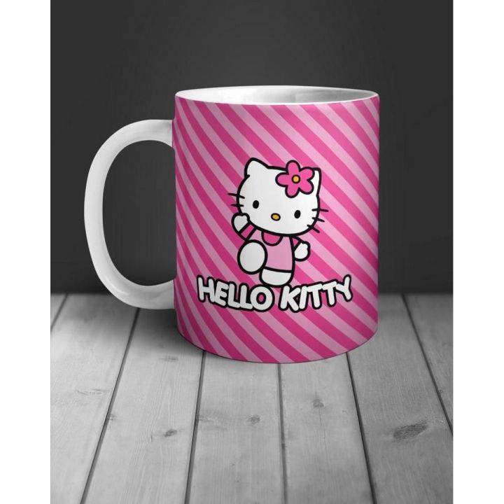 hello kitty mug or cup of tea and coffee