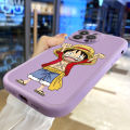 AMORVOR for Redmi A2+ A2 Plus A1+ A1 Plus Back Cover Cartoon Luffy PU Leather Case Soft Silicone Edge Phone Cover. 