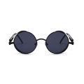 VIVIBEE Vintage Steampunk Red Sunglasses Men Round Punk Alloy Metal Retro Sun Glasses Women 2024 Goggles Gothic Style Shades. 
