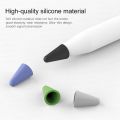 5pcs Soft Silicone Stylus Pen Tip Protector  Replacement Silicone Tip Case Nib Protective Cover  Non-slip Screen Stylus Pencil Tip Protection Cap Universal For Apple Pencil 1/2. 