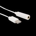 USB Type C Male to 3.5mm Female USB C Type C to 3.5 Headphone Audio Aux Cable Adapter Converter- White. 