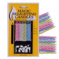 Magic Relighting Candles (Pack of 10 Candles) for Birthday & Parties,-(K.S.). 