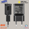 Original Samsung 18W Fast Charger With Cable | 18W Fast Charging Adapter with USB A to Type C Cable | Samsung 18W Adaptive Fast Charger | Samsung Power adapter For Galaxy a9 a8 a6 a5 Note 4 5 J3 J4 J5 J7 S6 S7 S4 EDGE. 