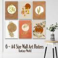 6 A4 Size Minimalist Boho Wall Art Posters, Home & Room Decoration Items, Wall Decor Posters, Home Decor Wall Art, HD Quality Prints, Wall Hanging Room Decor Items, Wall Photo Cards. 