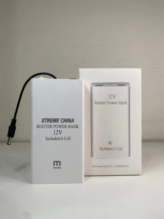 12V Wifi Router UPS Power Bank, 6 Cell Included, Premium Quality, Power ...