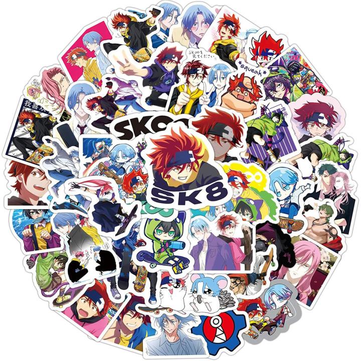 SK8%20The%20Infinity%20Anime%20Stickers%2010/25/50%20pcs%20cutout%20stickkers%20-%20Image%202
