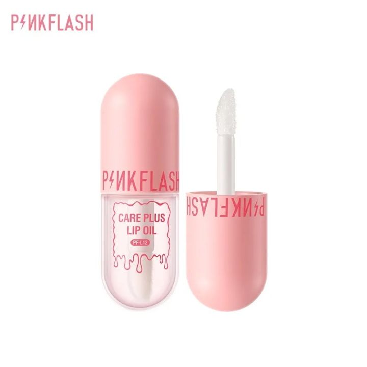 PINKFLASH Hydrating Lip Oil – Non-Sticky Glossy Shine | Nourishing & Moisturizing Lip Care