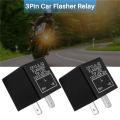 2PC 12V 3Pin Car Flasher Relay CF13 JL-02 Fix LED Light Indicator. 