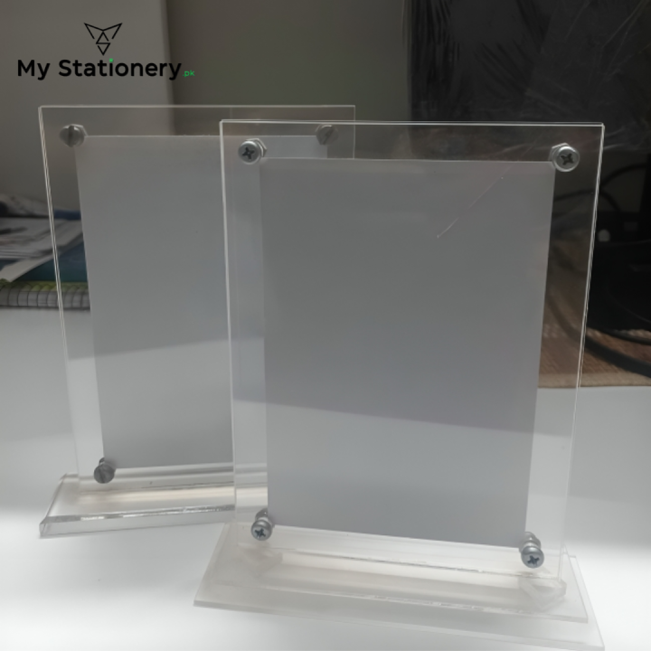 Crystal Clear Acrylic Photo Frame Stand