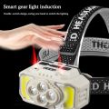 USB Rechargeable Sensor Headlight HX-816S Powerful LED Flashlight Headlamp Torch Head Light Camping Fishing Mining Light Lamp Torch. 
