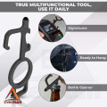 Touchscreen Stylus Multitool Keychain - No Touch Door Opener and Bottle Opener Hygiene Keyring. 