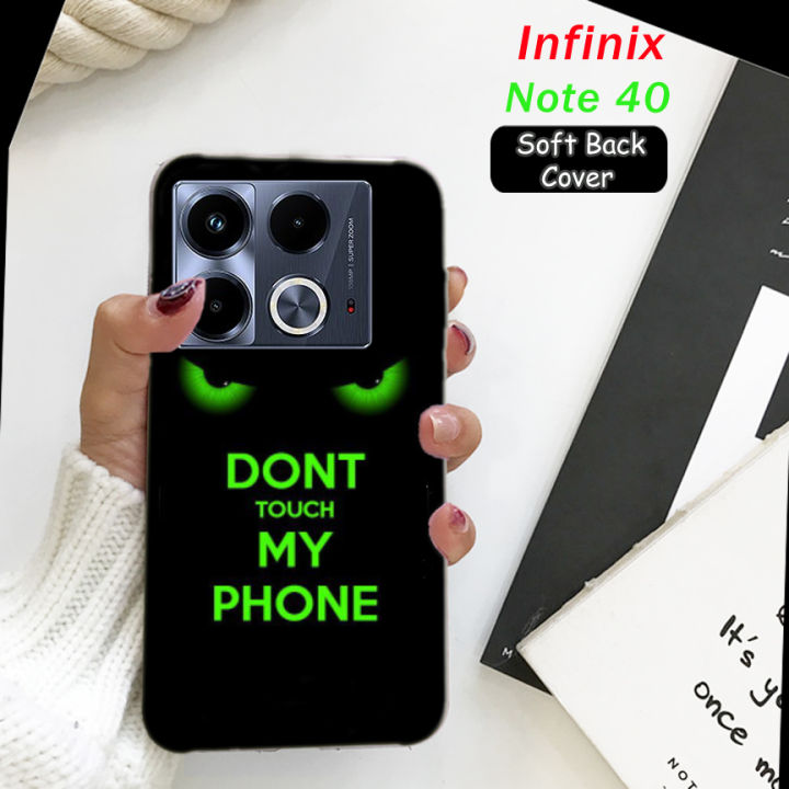 Infinix Note 40 Back Cover - Dont Touch Soft Case