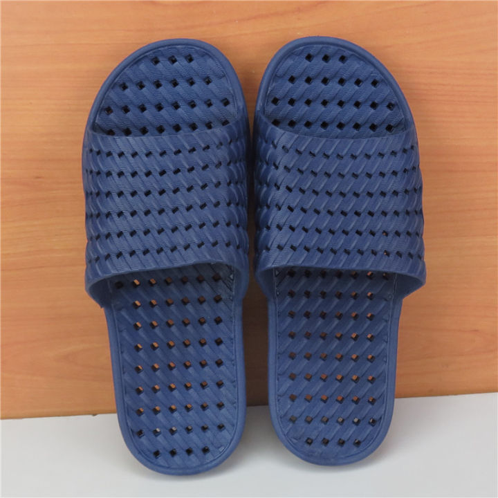 Cut-out leaky slippers men's large 45 46 47 plus size home home soft bathroom bath flip-flops