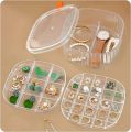 Multi Layer Jewellery Organizer with Lid Transparent | Ear Rings & Necklace_Bracelets Holder | Small Jewelry Box Vanity Hanger Stand Rotating. 