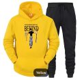 ANIME BEHIND TRACKSUIT DESIGN High Quality Winter Fleece Print Tracksuit GYMWEAR STRECHABLE  BREATHABLE Export Quality Kangaroo Hoodie + Trouser For Boys N Men Track Suit. 