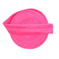 New 5 Yards/roll Width15mm Solid Shiny FOE Fold Over Elastic Bands Hair Tie Headband Dress Lace Trim DIY Sewing Accessories. 