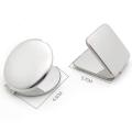 【FASHION】 Shatterproof Stainless Steel Ultra Slim Folding Portable Mirror Makeup Unbreakable Camping Mirror For Personal Use,Travelling. 