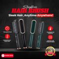 Hair Straightener Brush 2 In 1 Hair Hot Comb Electric Hair Straightener Curler Heating Styling Comb Straightening and Curling Styling Tool. 
