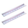 【Footprint】 2Pcs. Aluminum Din Rail 35Mm X 1 Meter Slotted Normal Type Heavy Duty. 