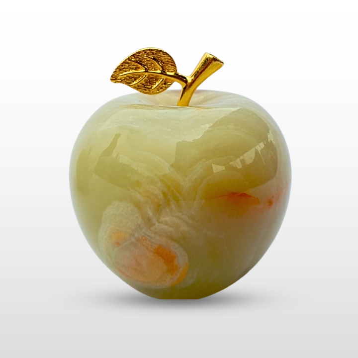 Marble Apple Home Decoration Items  - Show Piece for Room Side Table, Office, Study and Dressing  Table Decoration Pieces - Made of Marble and Onyx Handmade by The Zainabs Store