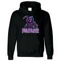 Black Cotton Hoody Fortnite Raven Hoodie For Mens. 