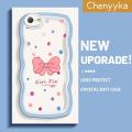 chenyyka For OPPO A57 2016 OPPO A39 Case Fashion Bow New Design Patten Colorful Lovely Cream Wave Border Soft Clear Shockproof Phone Cases Creative Camera Transparent Casing Simple Gentle Protective Cover. 
