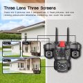 Global Version IP Camera  New Flagship 15MP Triple Lens Security Camera Wireless Outdoor WiFi 15MP 4K THREE Lens PTZ Wifi Camera Indoor / Outdoor Waterproof Security Video Surveillance Camera Light Alarm. 