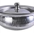 Handi Stainless Steel with Lid for serving purpose. 