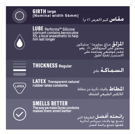 Durex%20Condoms%20Extended%20Pleasure%20Longer%20Lasting%20Timing%20Extra%20Time%20Condoms%2012s%20-%20Image%203