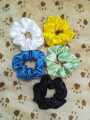 Scrunchies for girls hair High Quality Silk Pack of 5. 