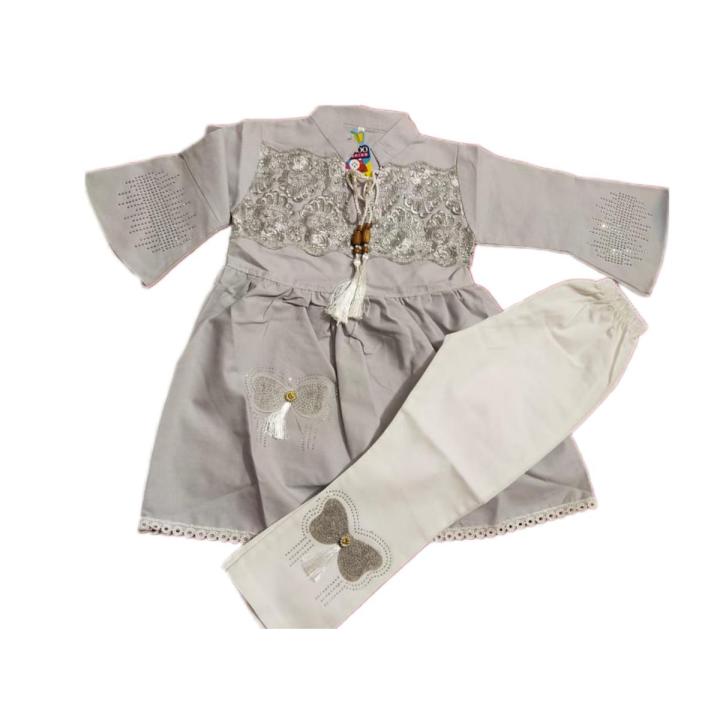 Baby Girl Frocks Pack Of grey color kids clothes girls frock month