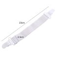 4pcs Elastic Gripper Holder Suspender Bed Sheet Fasteners Bed Sheet Grippers Double Head Clips Home Fixing Slip-Resistant Belt. 