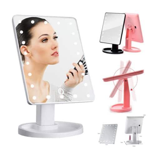 Make Up Vanity Illuminated Large LED Mirror with 16 LED Light