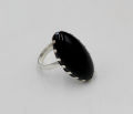 Black Stone Ring Oval Shape Ring New Style and Trendy Ring for Girls and Women & men. 