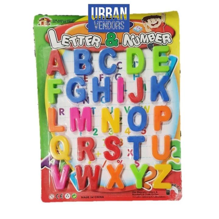 Urban Vendors Magnetic Alphabets ABC Letters for Kids Early English Learning Teaching Aid Fridge Refrigerator Magnets